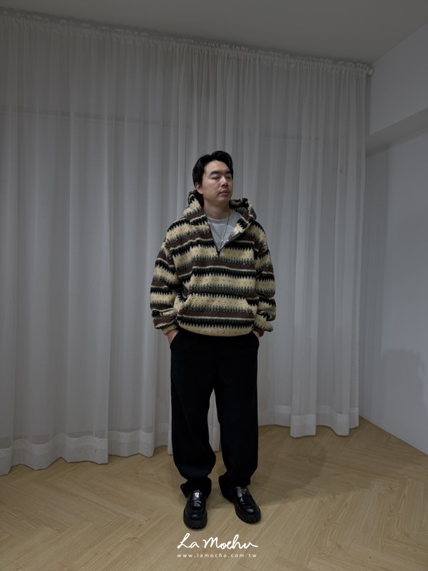 柔軟燈芯絨鬆緊直筒長褲